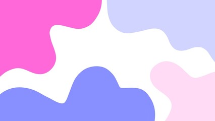 Abstract background with cute waves in bright colors 