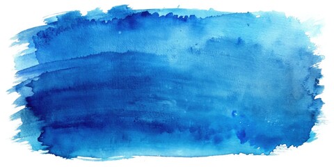 Obraz premium Blue Watercolor Background, Hand Painted Brush Strokes, Artistic Texture, Abstract Art, Watercolor Texture, Blue Paint, High Resolution Image
