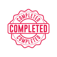 Completed Stamp Graphic design vector element simple and modern