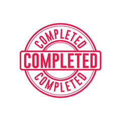 Completed Stamp Graphic design vector element simple and modern