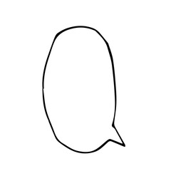 ペン画の手書き風吹き出し