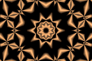 pattern with golden stars