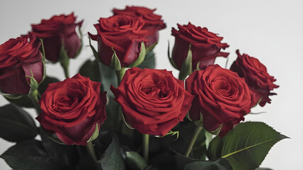 Obraz premium stock photo of a close-up detail of a romantic floral arrangement.