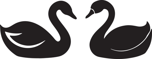 isolated swan icon symbol Vector, swan Silhouette, swan icon set, swan logo,swan Vector illustration, Vector Graphic, EPS 10 , clip art work,