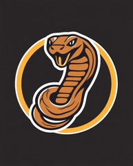 Fototapeta premium illustration of a cartoon snake