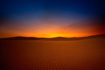 Twilight Transition in the Endless Desert
