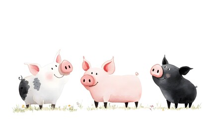 Playful Pigs in Dynamic Countryside