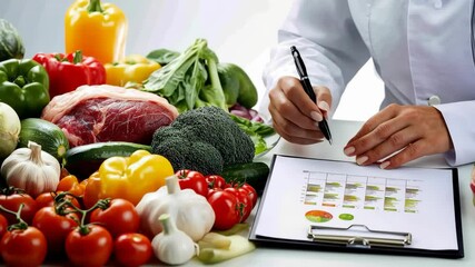 Healthy Meal Preparation: A Nutritionist's Guide Featuring Fresh Produce and Balanced Diet