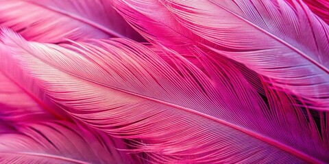 Fototapeta premium Elegant Pink Feather Texture Background: Abstract Architectural Design