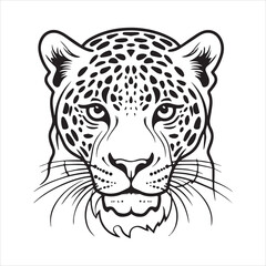 Jaguar logo icon vector art illustration.