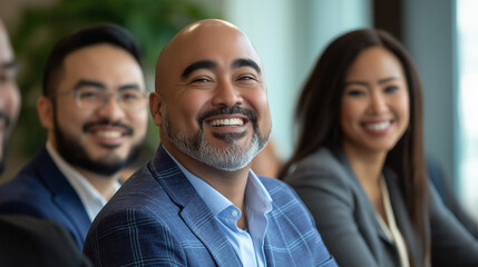 Multiethnic business people working together in the office