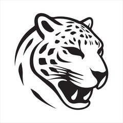 Jaguar logo icon vector art illustration.