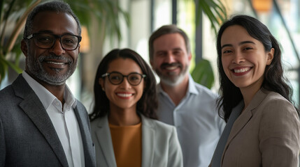 Obraz premium Multiethnic business people working together in the office