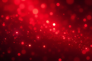 Red glitter lights sparkling bokeh abstract background