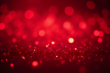 Red glitter lights sparkling bokeh abstract background