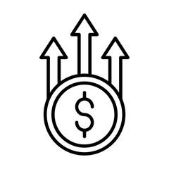 Obraz premium Price Increase Icon