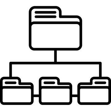 Folder Data Share Icon