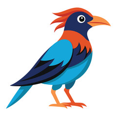 Bird vector art on white background

