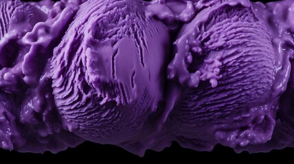 Obraz premium Delicious ube ice cream texture background