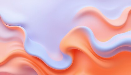Fototapeta premium Abstract Pastel Waves Flowing Seamlessly