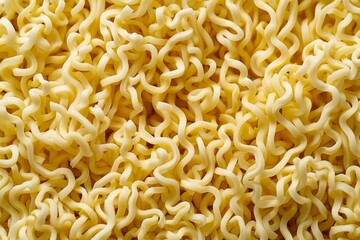  Yellow chinese instant noodles for ramen. Image illustrated food for advertisement