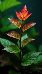 Aquatic plant Pterophyllum Rio Manacaparu Redback with natural decorations, redback, water