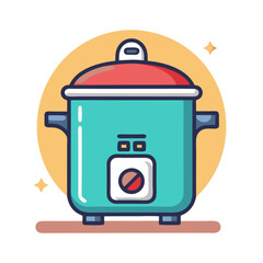 electric cooker icon design