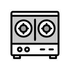 electric cooker icon design