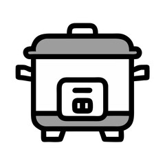 electric cooker icon design