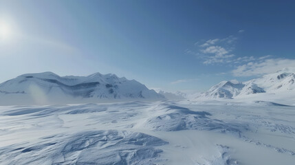 Obraz premium winter mountain landscape
