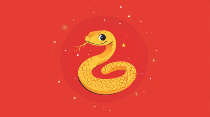 Fototapeta premium Welcome the Year of the Snake 2025 this Chinese New Year with glowing lanterns, symbols of wisdom, prosperity, and new beginnings. Let the snake’s energy guide you to success, wealth, and happiness. 