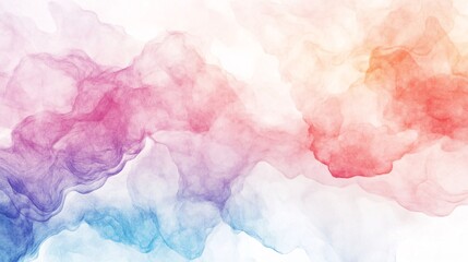 Fototapeta premium Soft and Ethereal Abstract Smoke Background in Gentle Shades of Pink, Orange, Purple, and Blue Ideal for Creative Projects and Modern Design Needs