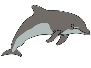Obraz premium Dolphins can create continuous gestures that can be edited later.