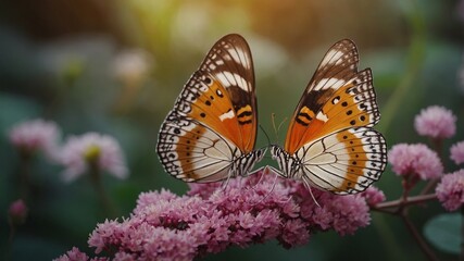 Obraz premium butterfly on flower