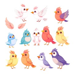 Obraz premium set of birds
