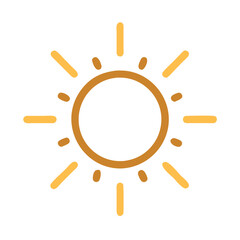 glittering sun icon design