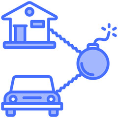 Obraz premium Risk Icon