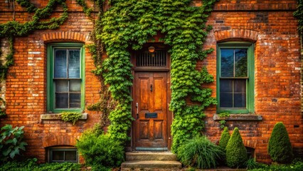 Mysterious House Number Eleven: Portrait Photography of an Aged Brick Home