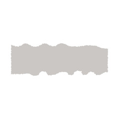 Torn pieces of paper. Cut out blank pages with torn edges. scrapbook, part of a colored sheet. paper for notes, stickers, document, messages. Realistic ripped paper strip. Vector illustration