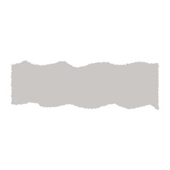 Ripped notepad sheets with delicate floral decorations, adhesive tape pieces and pushpins. Various torn ruled paper scraps. Realistic ripped paper strip. Vector illustration