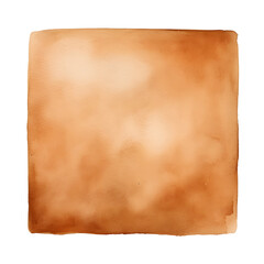 Obraz premium Minimalist Watercolor Square on Isolated White Background