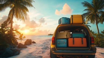 Adventure road trip tropical beach travel photography sunset scenic