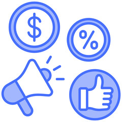 Obraz premium Social Media Marketing Icon