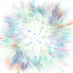 An abstract transparent psychedelic wavy burst vignette design element overlay.