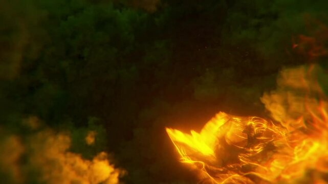Fire Phoenix Animation. Flying Phoenix Flame For Intro HD. Phoenix Flame for your Logo