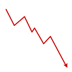 Market volatility icon  lines trend graph chart data analysis