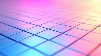 Abstract pastel-colored square grid pattern.