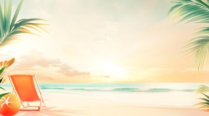Obraz premium A group of individuals practicing yoga on a beach with golden sunlight reflecting on calm waves. The serene setting conveys balance and tranquility.
