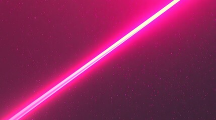Obraz premium Bright Pink Neon Light Beam Across Dark Background