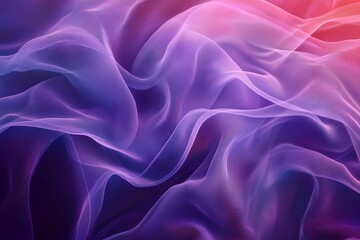 Obraz premium Abstract colorful fabric waves, flowing texture, vibrant gradient.